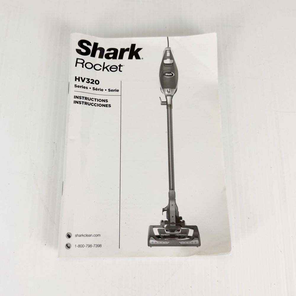 Shark Rocket HV320 Ultra-Light Upright Vacuum Instructions Manual Book Only